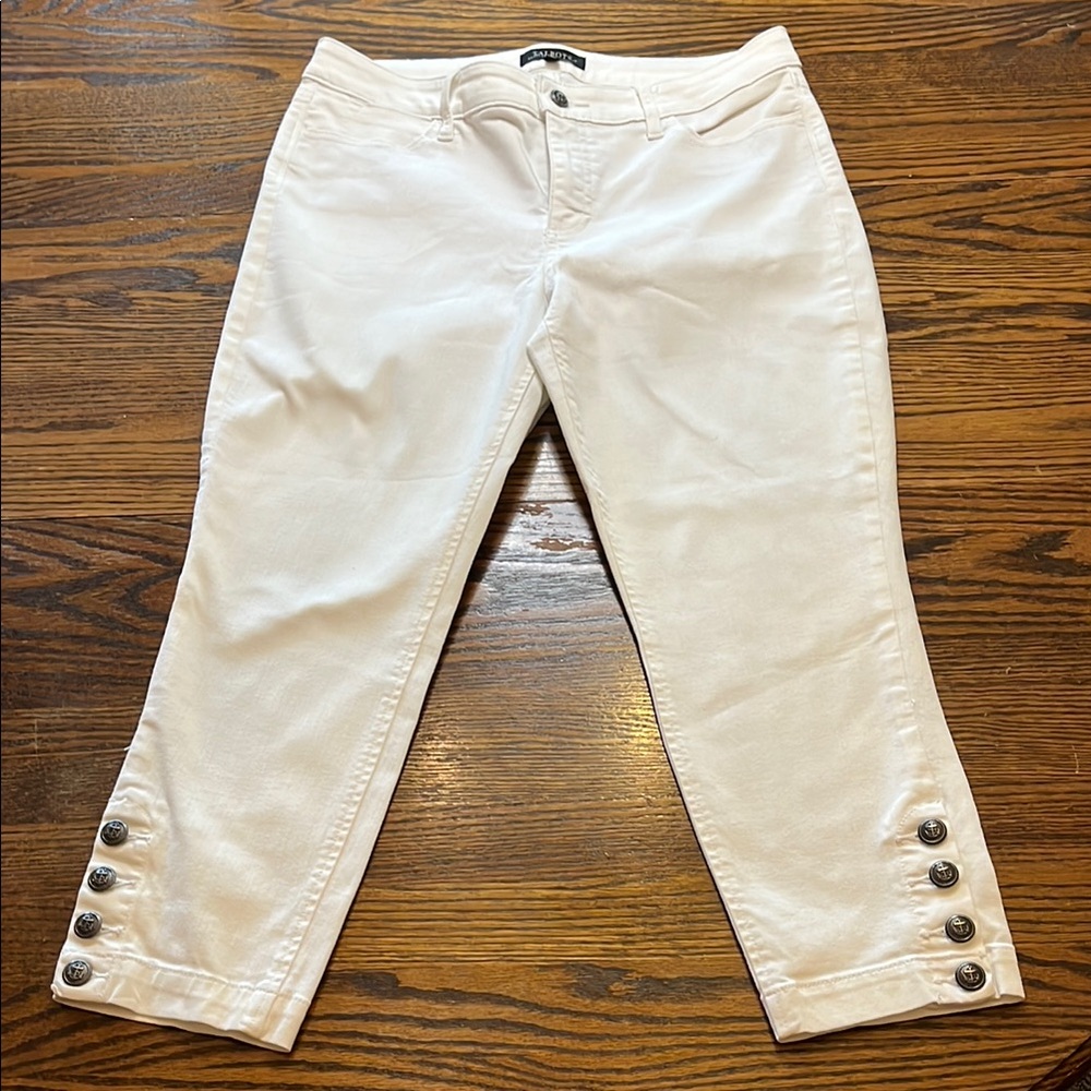 Talbots Cream Five-Pocket Pants